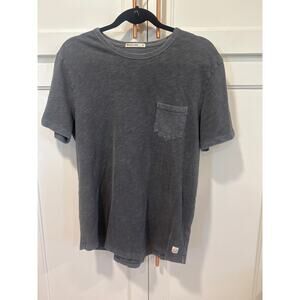 Marine Layer Men’s Gray Vinatge Wash small outdoor hiking camping cotton shirt